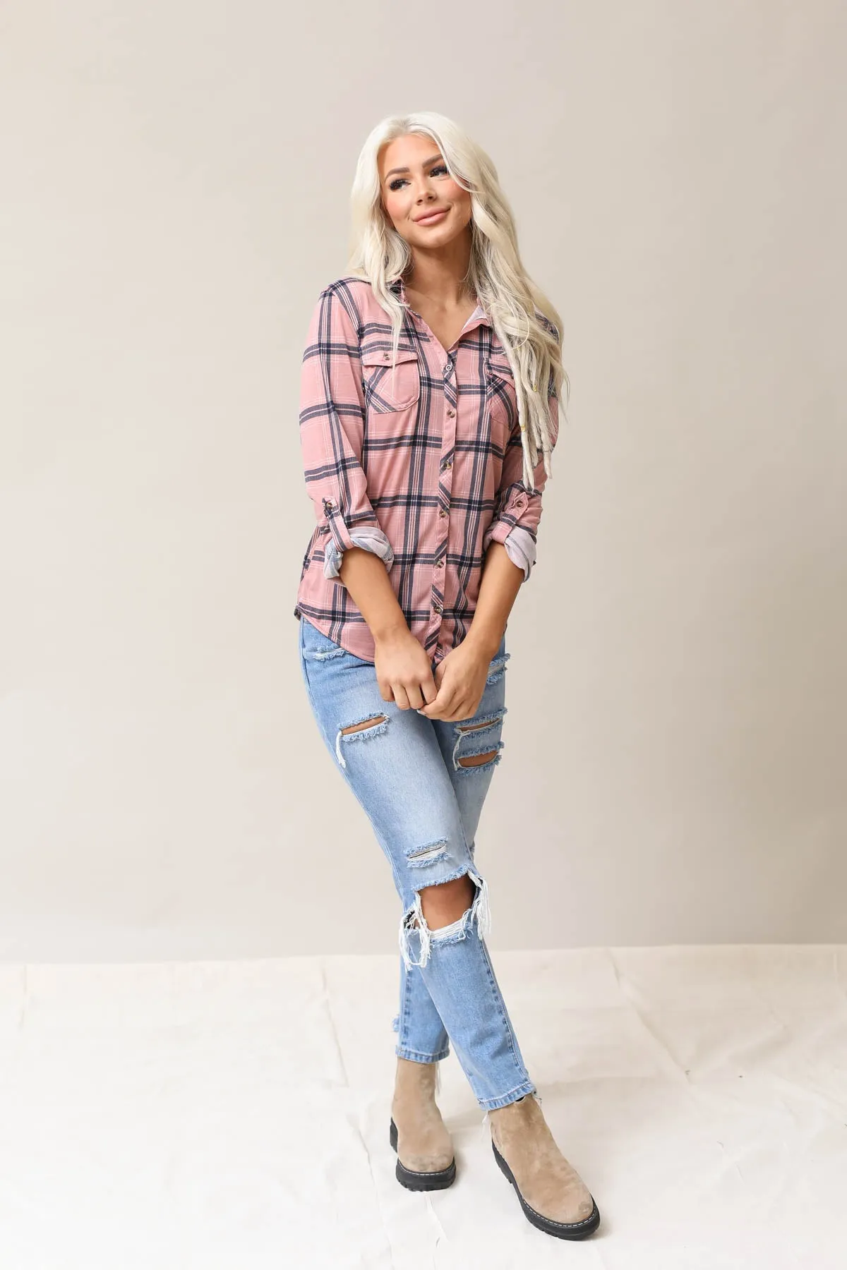 Plaid Top