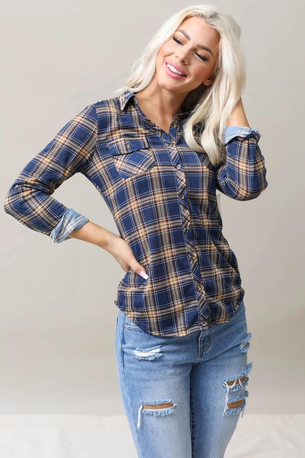 Plaid Top