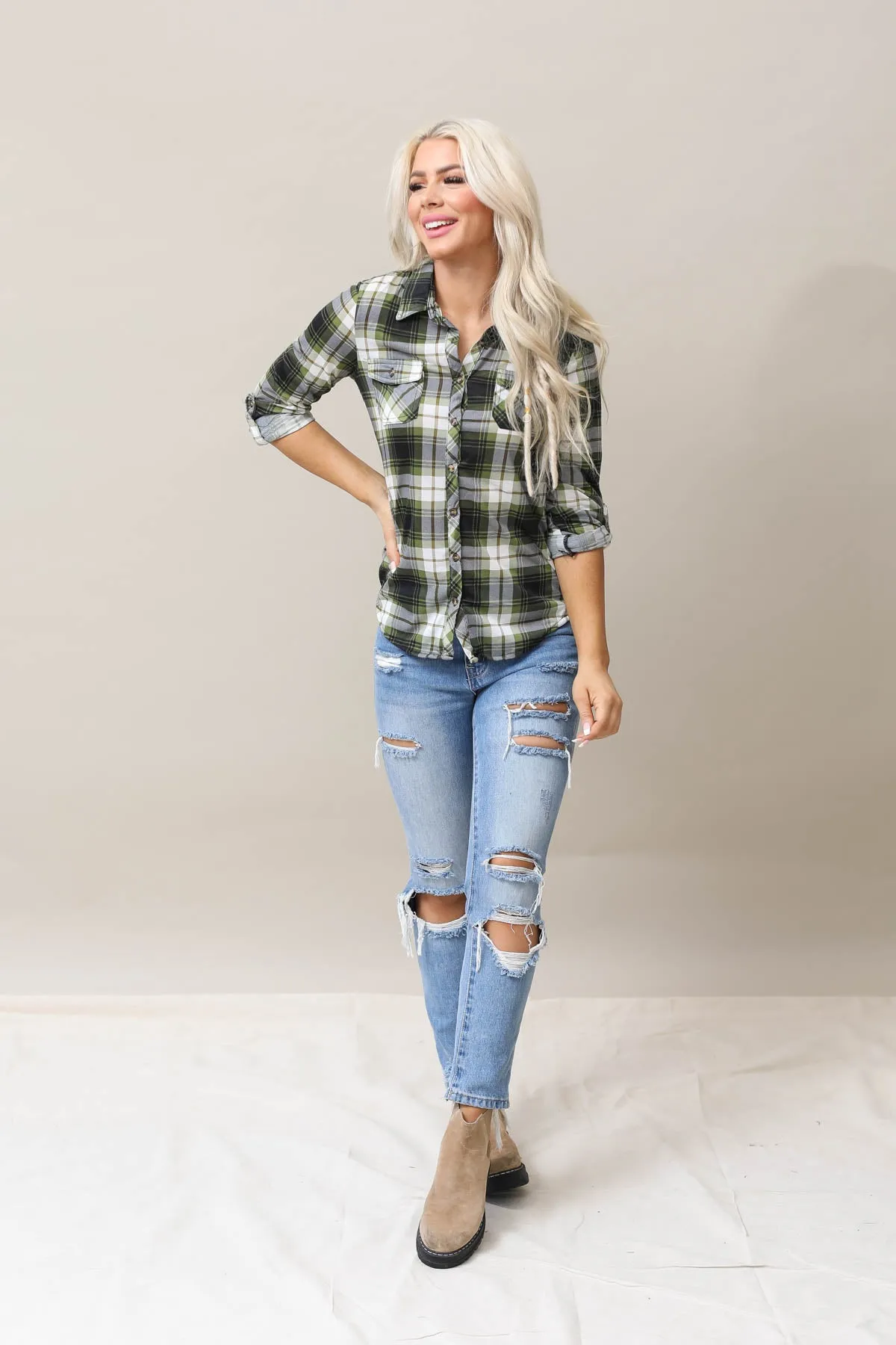 Plaid Top