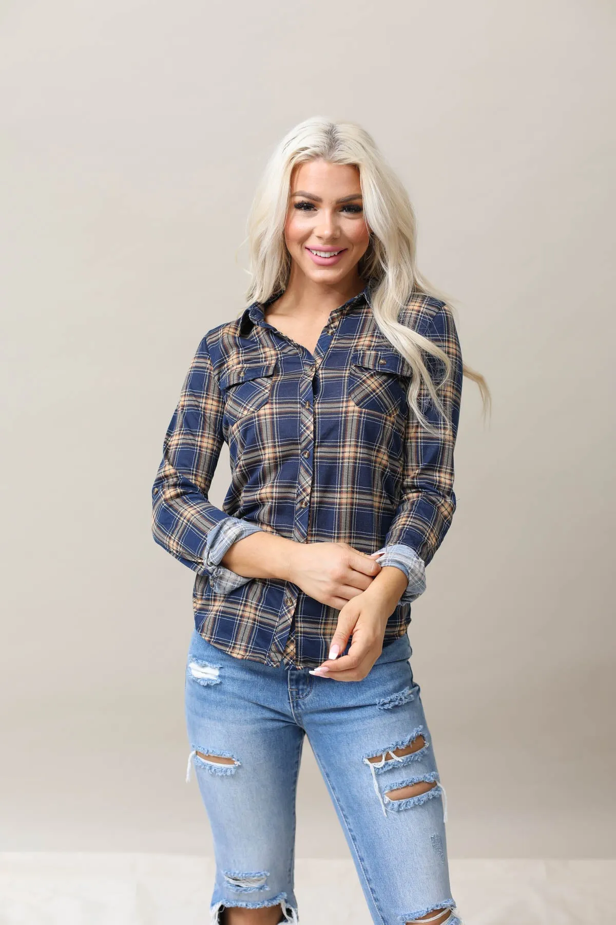 Plaid Top