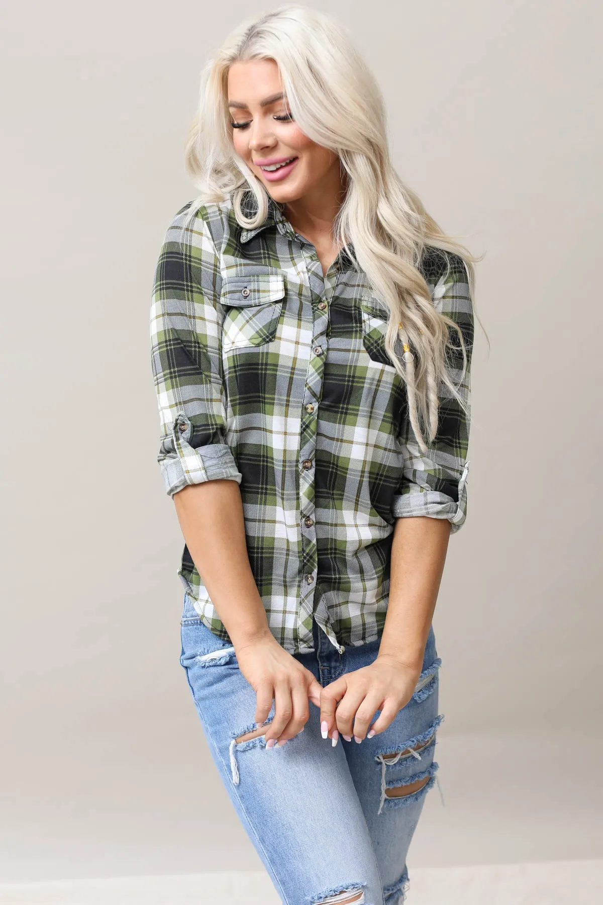 Plaid Top