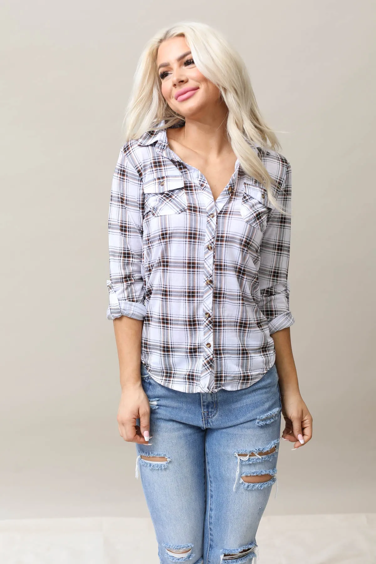 Plaid Top