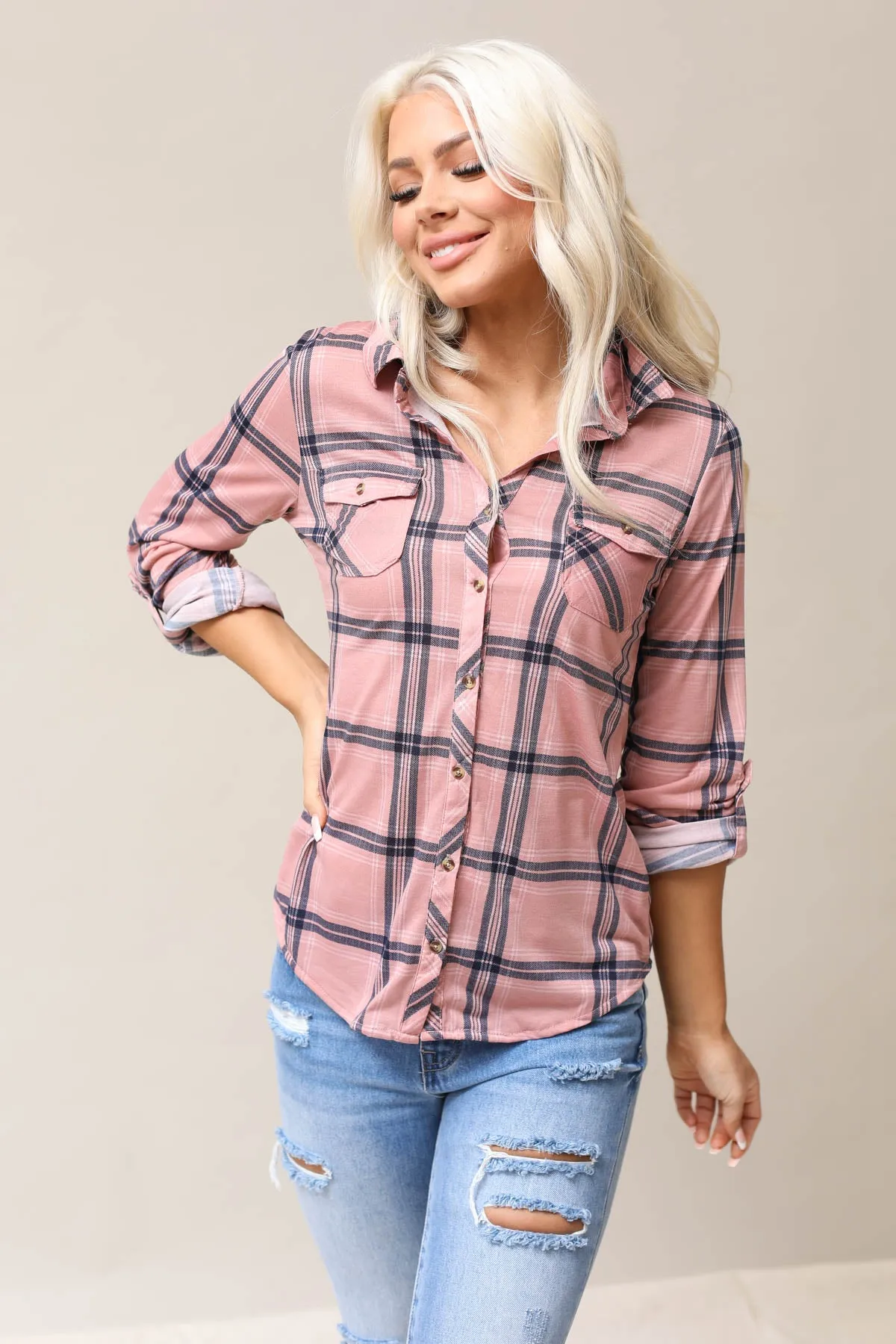 Plaid Top