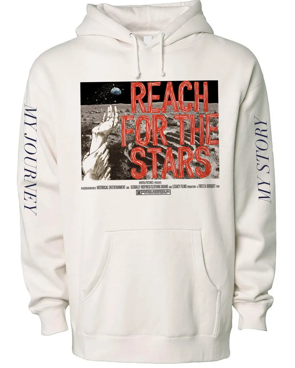 REACH FOR THE STARS-(Unisex Heavyweight Hoodie)