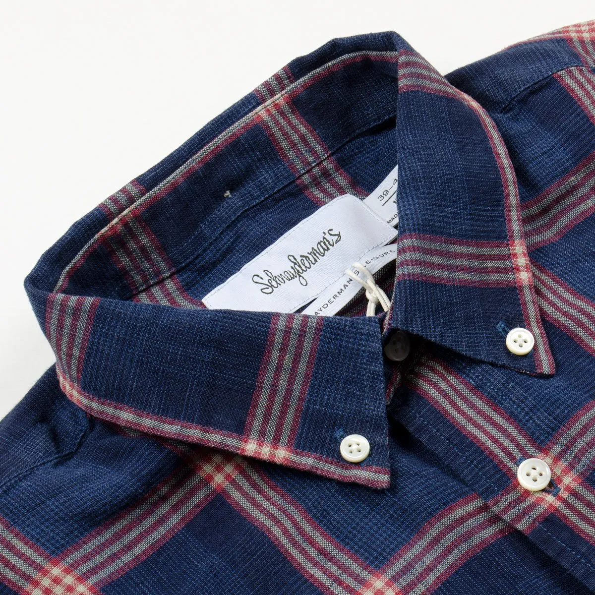 Schnayderman's - Leisure Linen Check One - Blue & Red