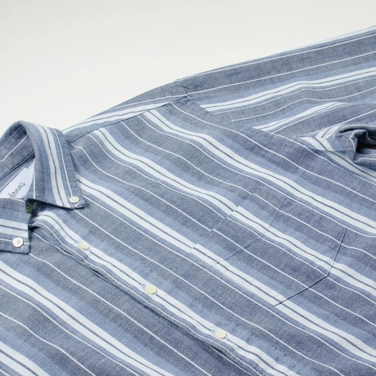 Schnayderman's - Oxford Indigo Stripe Shirt - Blue & White