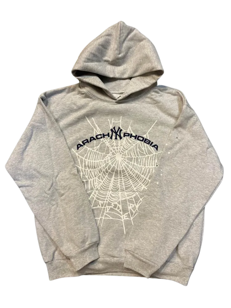 Sp5der Yankees Hoodie Grey