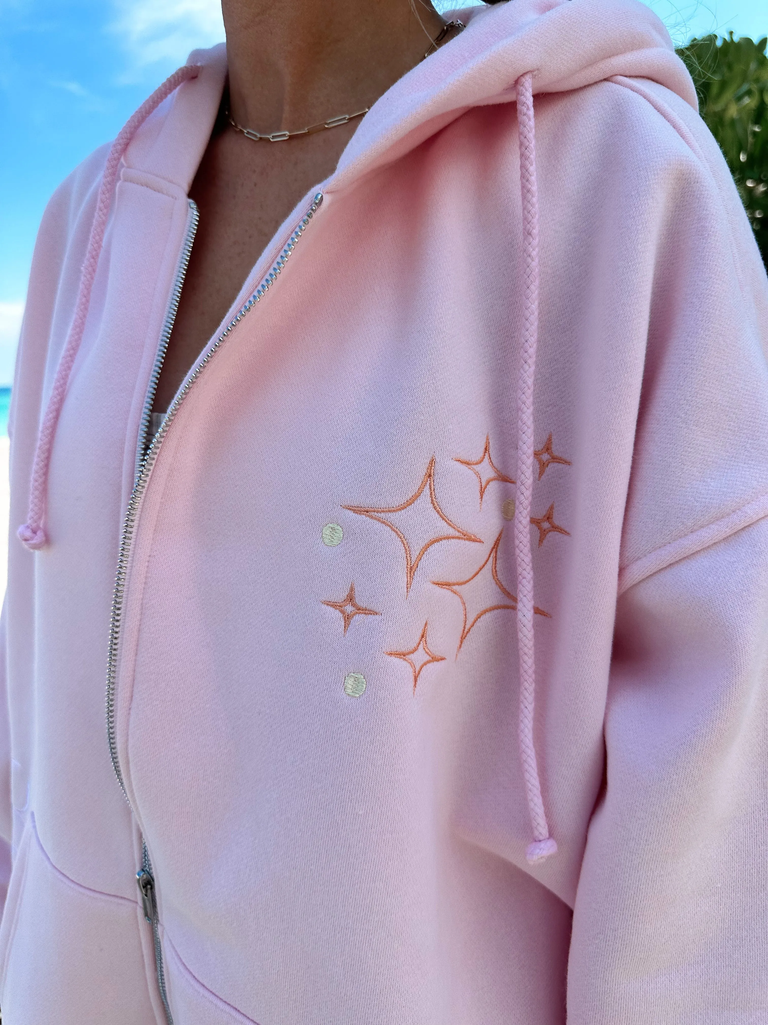 Sunset Rays Zip-Up Hoodie