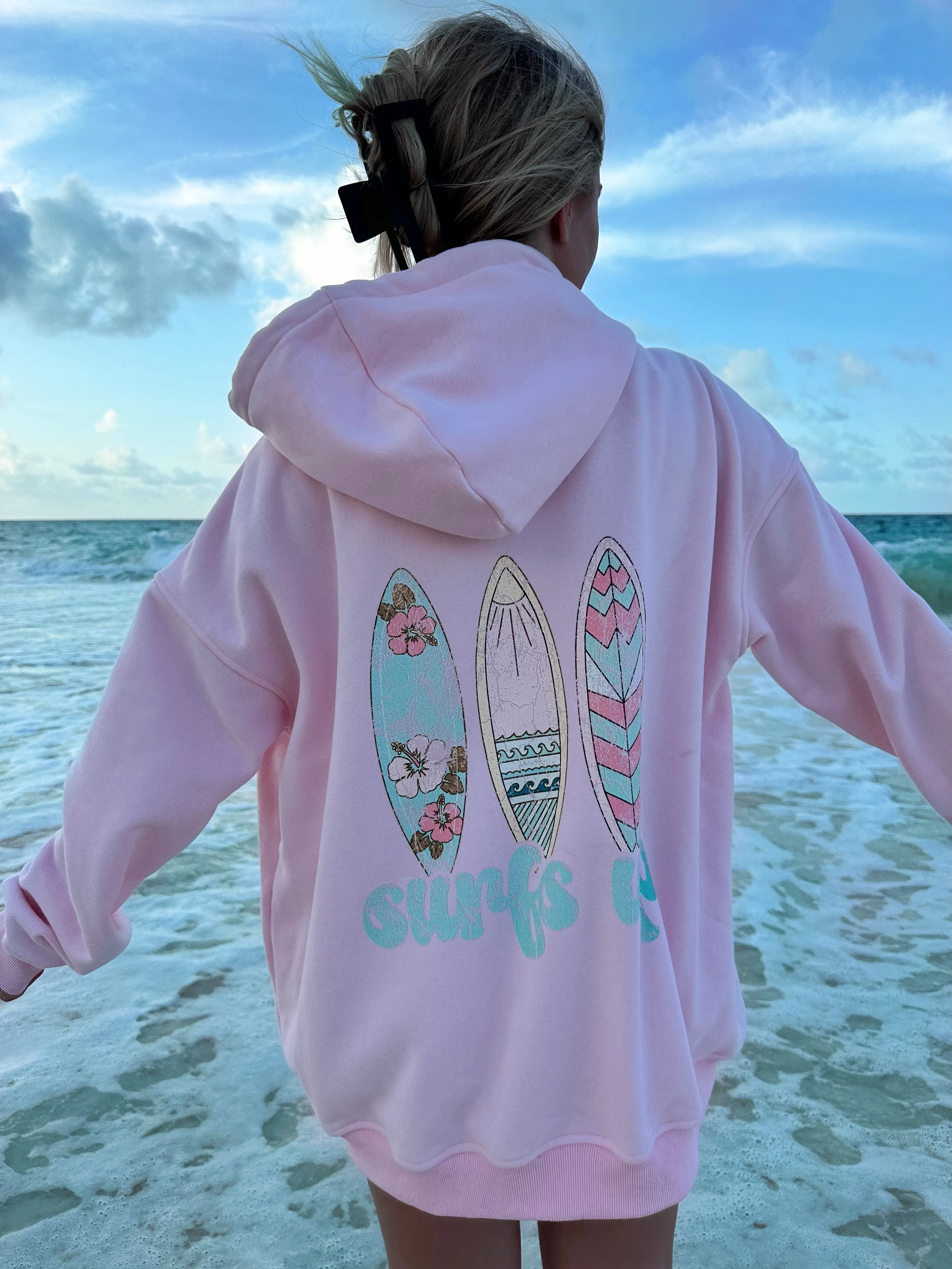 SURFS UP ZIP-UP HOODIE