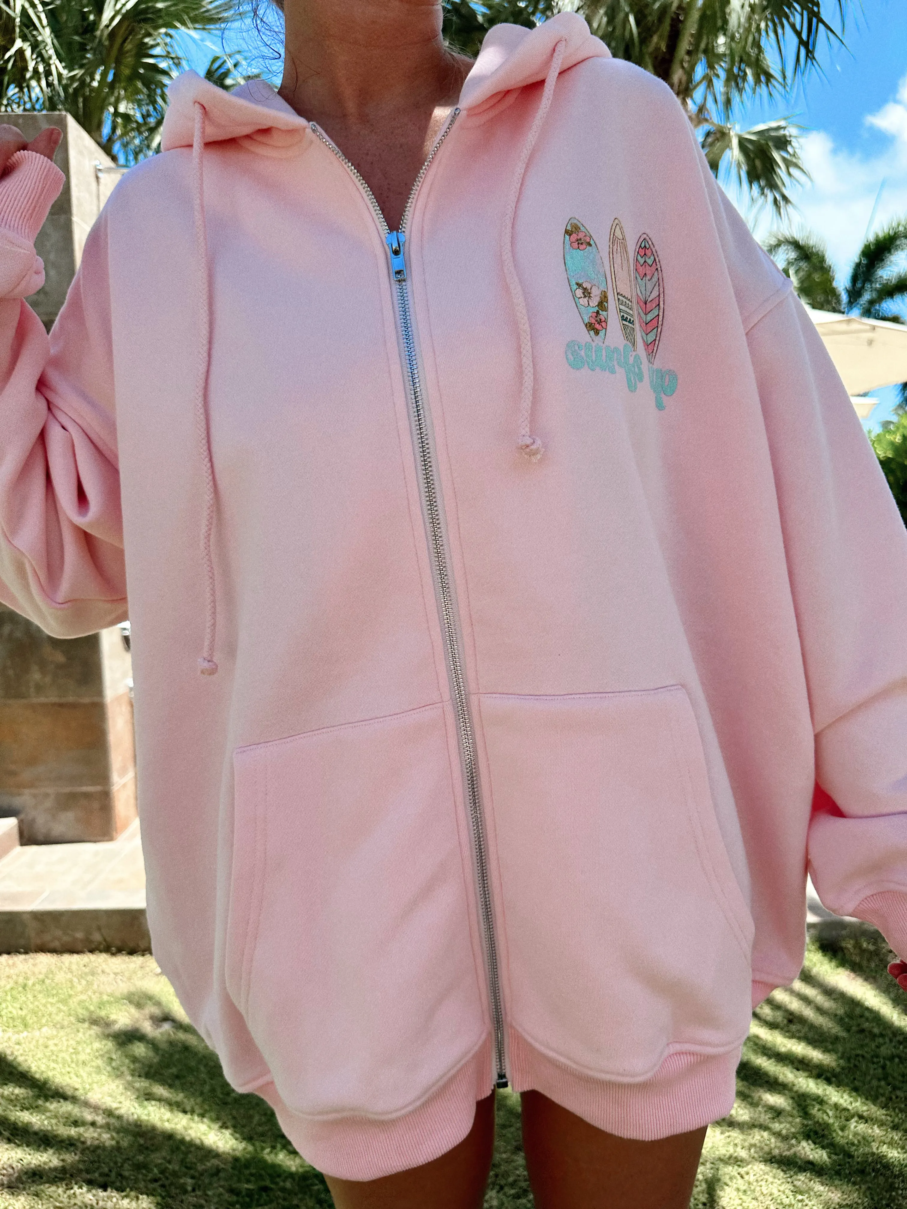 Surfs Up Zip Up Hoodie