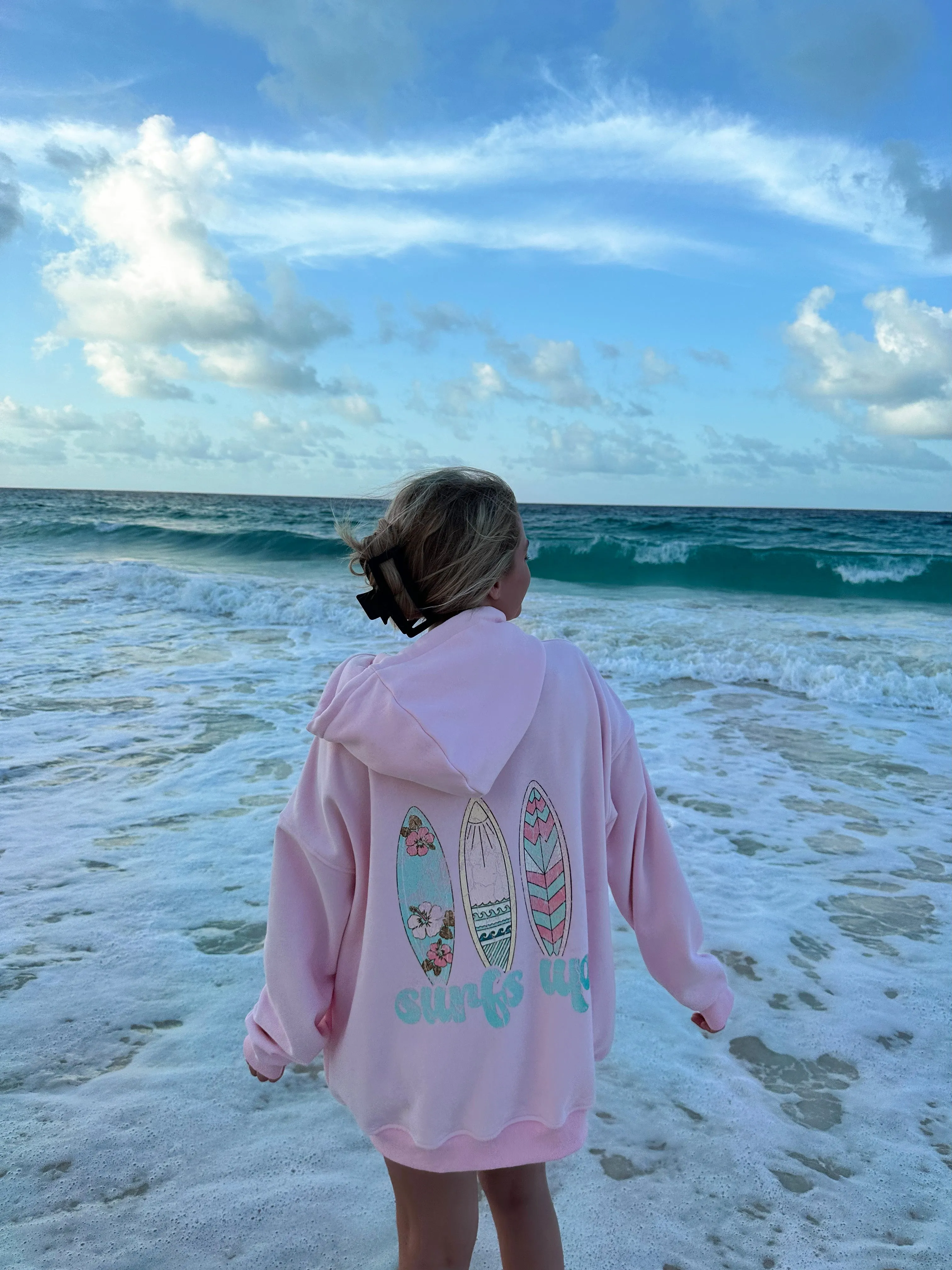 Surfs Up Zip Up Hoodie