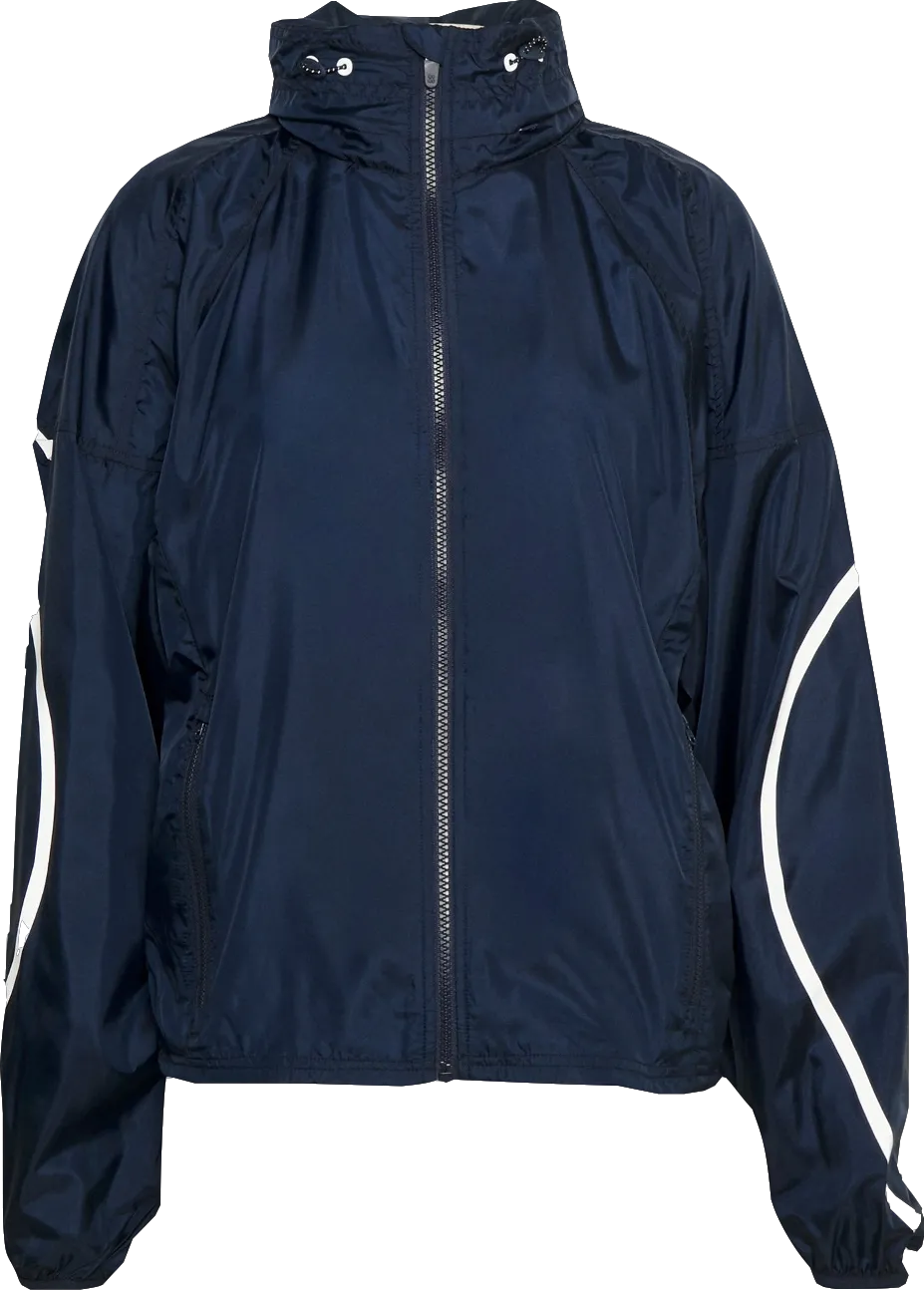 Sweaty Betty Navy Blue Pack Away Waterproof Jacket With Soft Jersey Lining Bnwt UK XXS