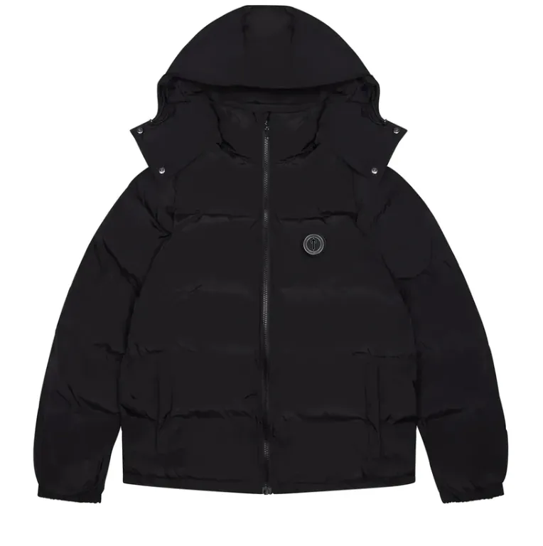 TRAPSTAR IRONGATE DETACHABLE HOODED JACKET - BLACKOUT EDITION 2023