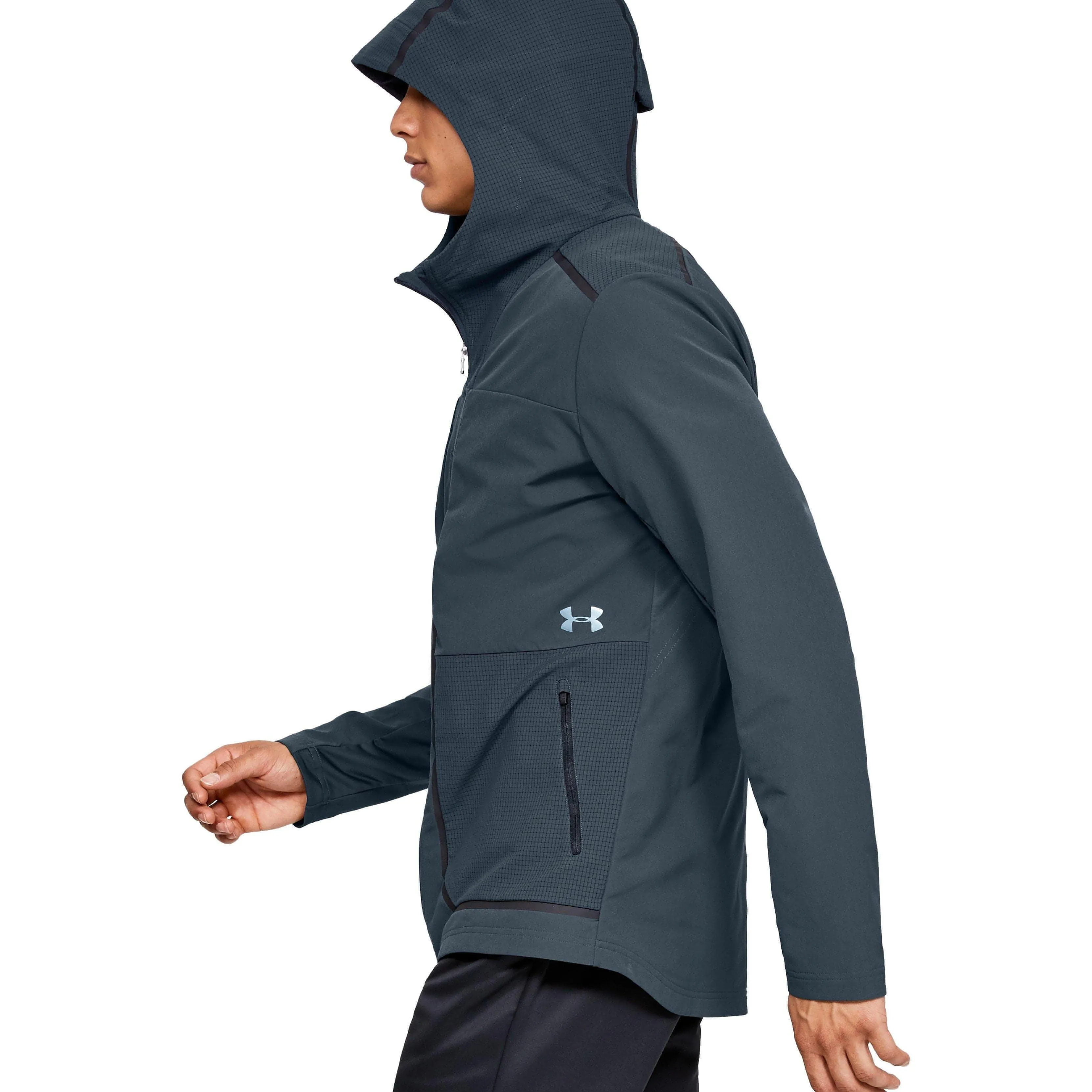 Under Armour Mens Perpetual Running Jacket - Stylish Grey Lightweight Performance Outerwear