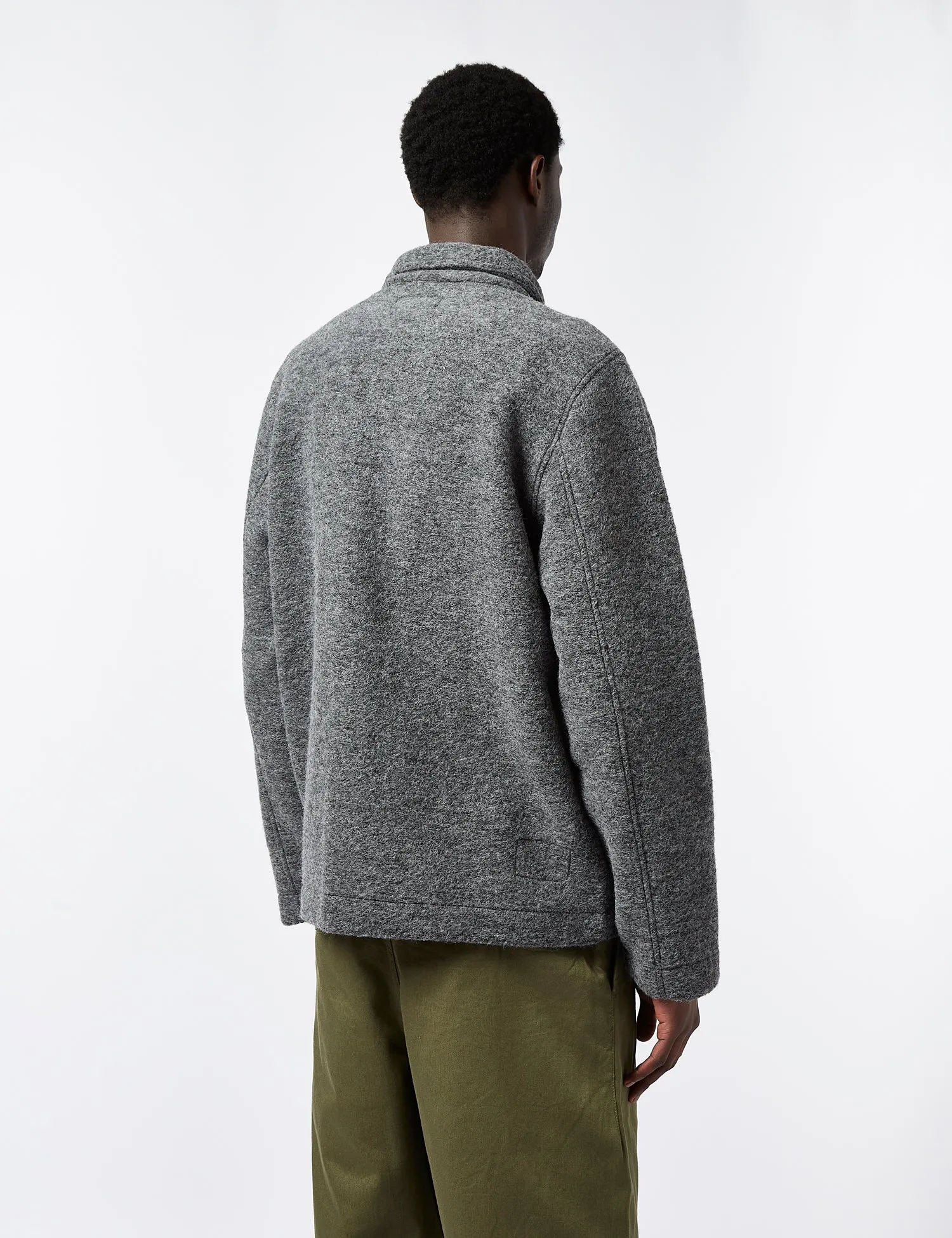 Universal Works Field Jacket (Wool) - Grey Marl