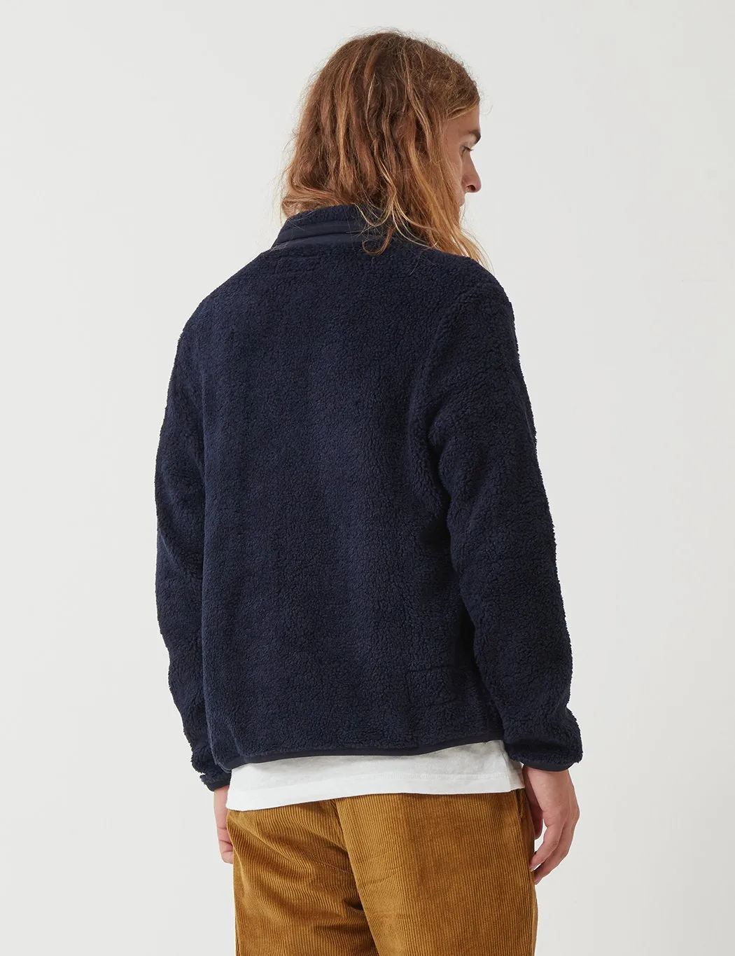 Universal Works Lancaster Jacket (Mountain Fleece) - Navy Blue