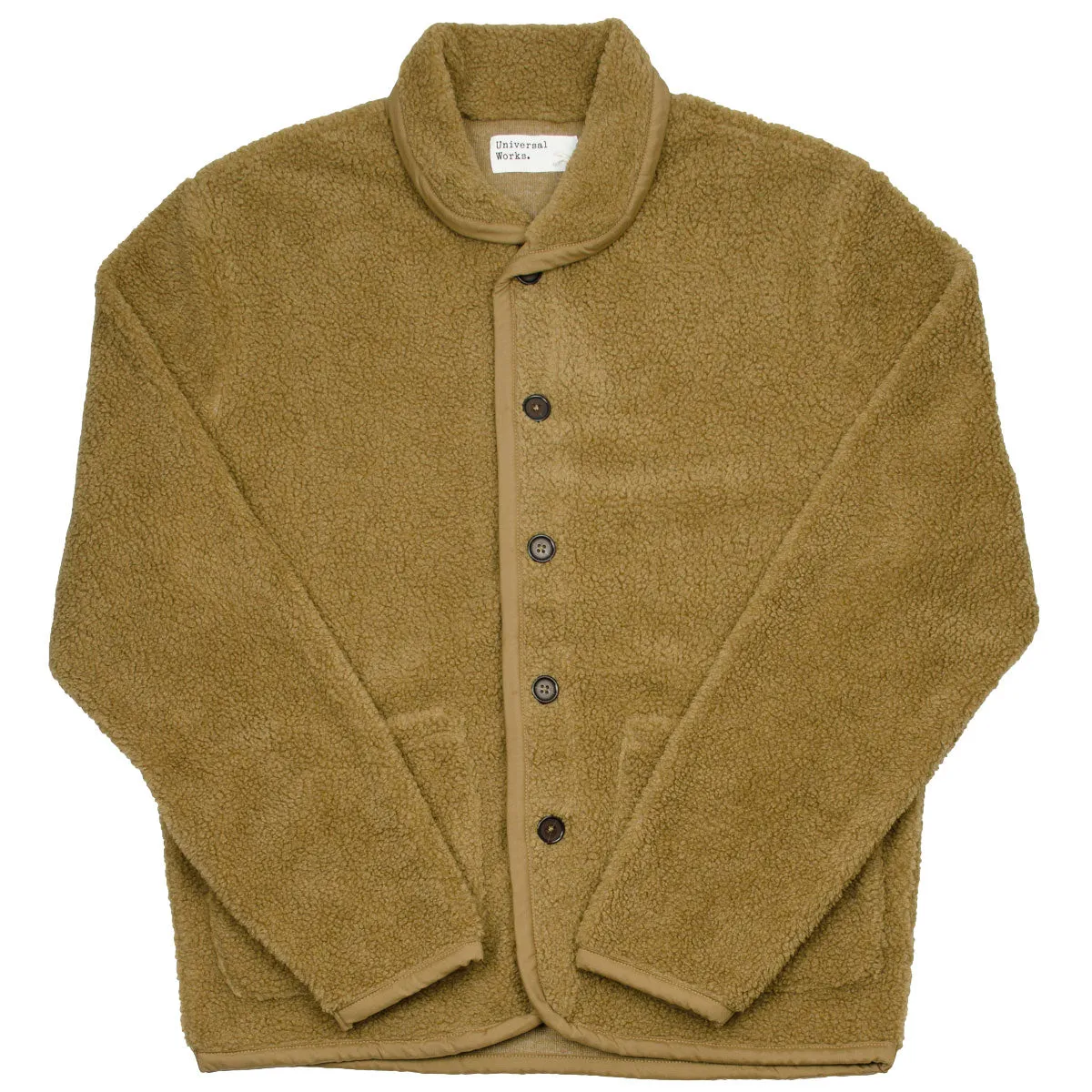 Universal Works - Mountain Fleece Lancaster Jacket in Sand - Stylish and Comfortable Outerwear