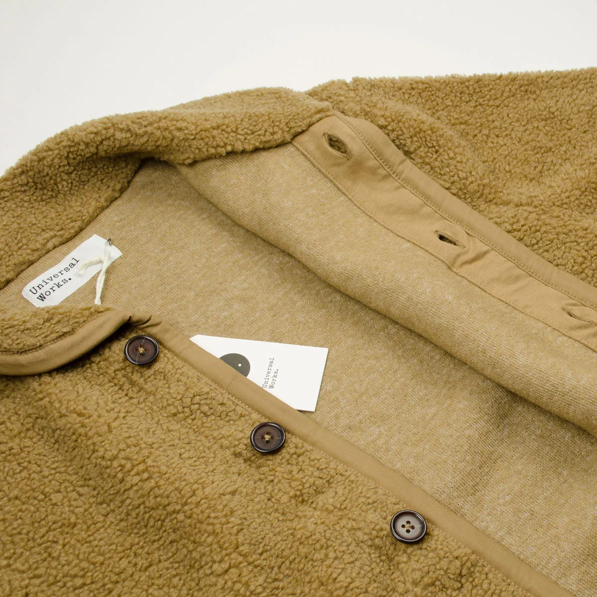 Universal Works - Mountain Fleece Lancaster Jacket in Sand - Stylish and Comfortable Outerwear