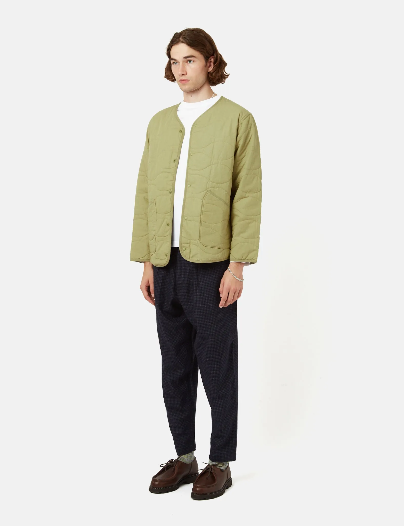 Universal Works Liner Jacket - Olive Green