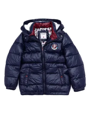 USPA Boys Jacket Quilted Full Sleeve Hoody Navy VR033 USPJK139