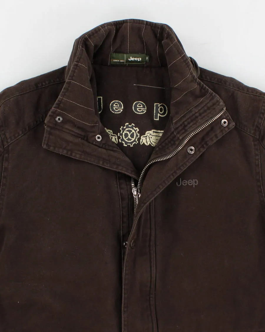 Vintage Men's Brown Jeep Work Jacket - XXL