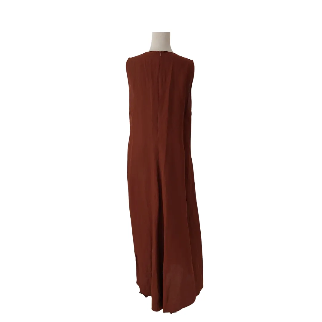 ZARA Brown Sleeveless Maxi Dress | Gently Used |